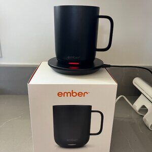 Ember Temperature Controlled 10 Oz Coffee Mug-Charging Pad-Lid - Ceramic